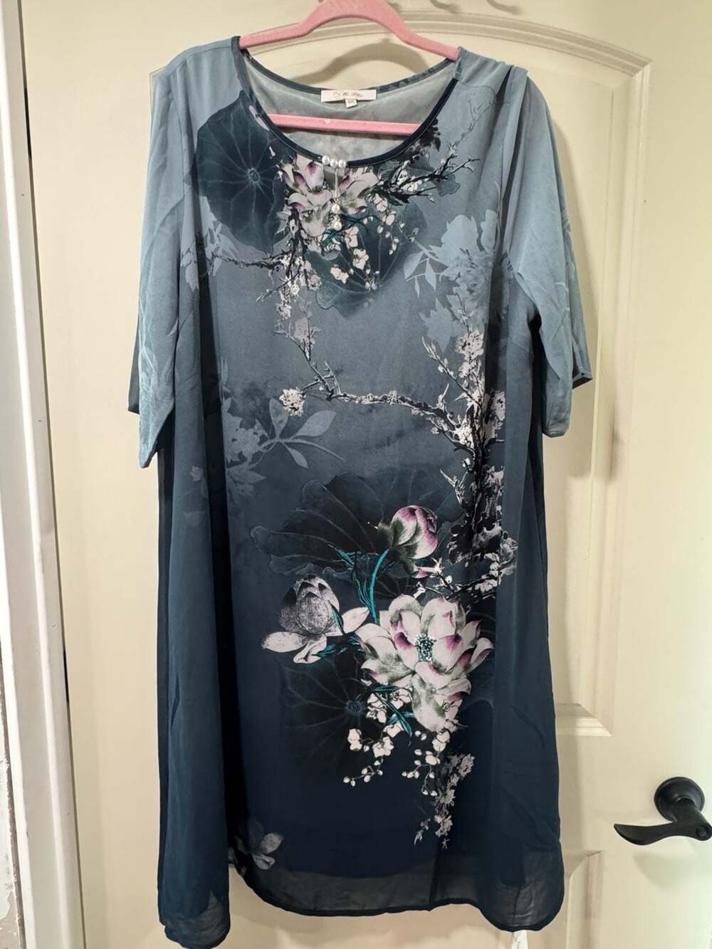 Romantic Floral Midi Dress Cottagecore Fairycore Boho Tea Party Feminine